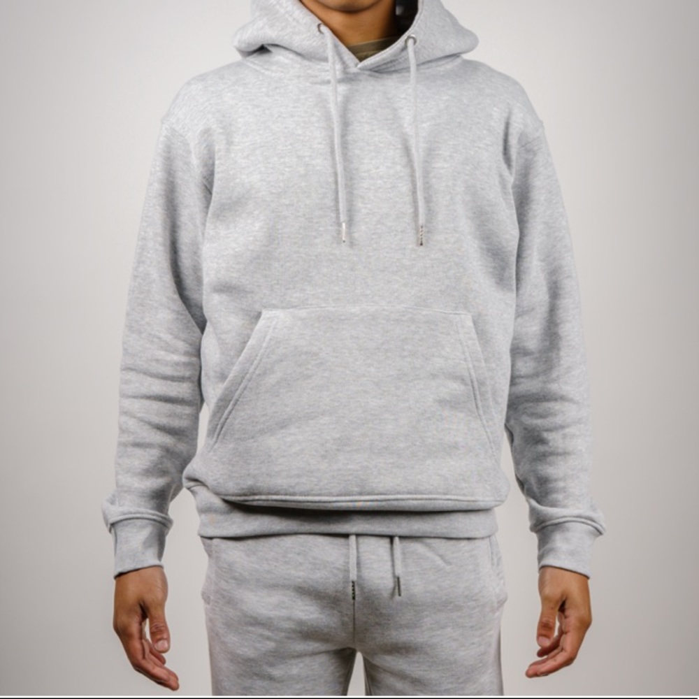 UNISEX Gray Tight Fleece Sweatsuit